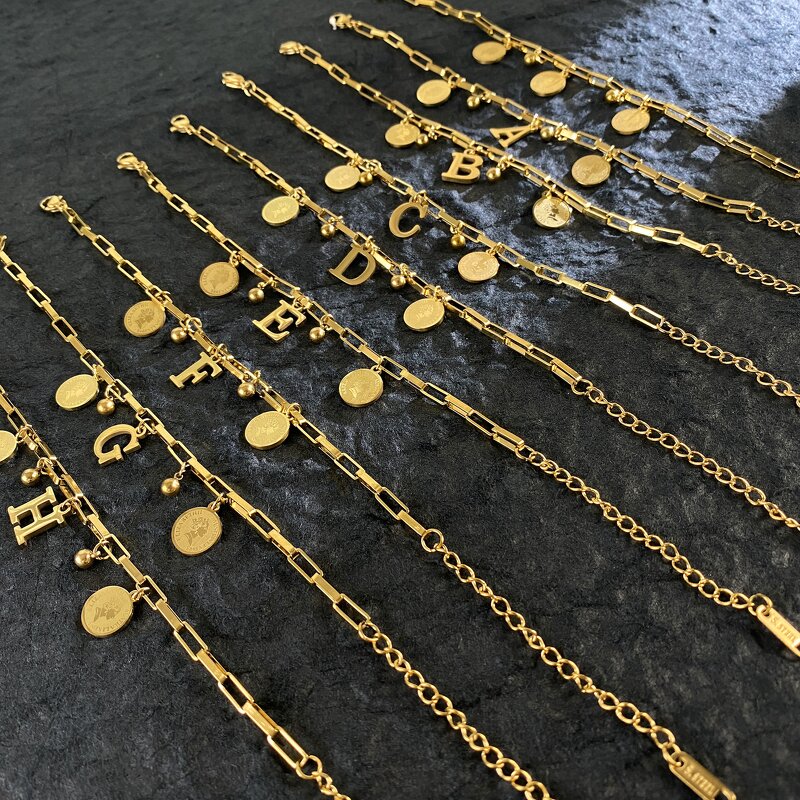 Roman Numeral Bracelet Manufacturer - Advanced Minimalist Gold Double-Layer Titanium Steel Real Gold