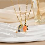 Charm Necklace Factory - Unisex Artistic Envelope Open Commemorative Stainless Steel Titanium Steel