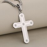 Carbon Fiber Cross Pendant Manufacturer - Puzzle Camouflage Diamond-Encrusted Zircon Popular