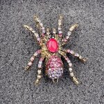 Spider Brooch Manufacturer - Cross-border Retro Rhinestone Fashionable High-end Men's Suit