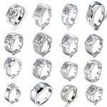 Women's Gemstone Ring Factory - Hot-Selling Classic One-Carat Adjustable Copper Platinum Plated