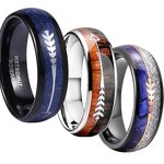 Men's Tungsten Ring Manufacturer - Factory Supply 6/8mm Dragon Pattern Inlaid Smooth Surface Wedding