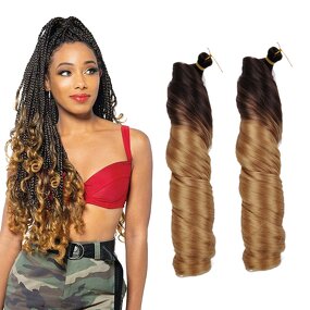 French Curls Hair Extensions Manufacturer - OEM/ODM Custom 14/18/22 Inch Synthetic French Curls Hair Extensions