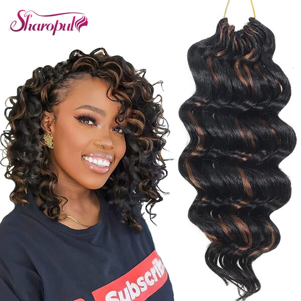 Synthetic Braiding Hair Manufacturer - OEM/ODM Custom Loose Deep Crochet Curl Hair Extensions Ocean Wave
