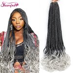 Crochet Braids Factory - OEM/ODM Custom French Curl Crochet Braids Goddess Box Braids Pre-Looped