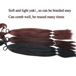 Ponytail Hair Extensions Manufacturer - OEM/ODM Custom Dark Brown Synthetic Yaki Straight Ponytail