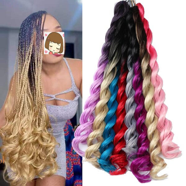 Jumbo Crochet Braid Factory - OEM/ODM Custom 24inch 100gram Spiral Braiding Hair Extension No Tangle
