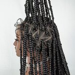 Synthetic Braiding Hair Factory - OEM/ODM Custom Full Lace Glueless Braids 36 Inches for Women