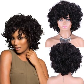 Human Hair Extensions Manufacturer - OEM/ODM Custom Short Loose Curl Pixie Cut Wig