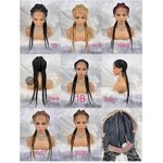 Lace Frontal Wig Factory - OEM/ODM Custom Wavy Faux Gypsy Locs Black Braided Wig
