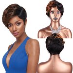 Short Wig Manufacturer - OEM/ODM Custom Wavy Ombre Color Loose Curl Short Wig