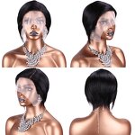 Lace Frontal Wig Factory - OEM/ODM Custom Short Peruvian Human Hair Wig Side Part
