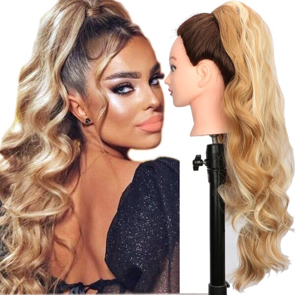 Synthetic Hair Extensions Factory - OEM/ODM Custom Afro Ponytail Clip-in Extensions Loose Curls