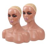 Wig Display Mannequin Factory - OEM/ODM Custom Realistic Female PE Maternity Mannequin Head Bald