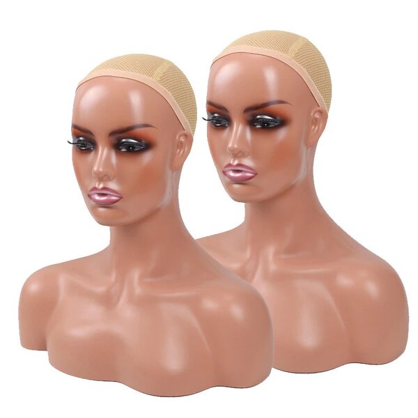 Wig Display Mannequin Factory - OEM/ODM Custom Realistic Female PE Maternity Mannequin Head Bald