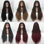 Lace Closure Wig Manufacturer - OEM/ODM Custom Synthetic Ombre Color Faux Locs Wig for Africa Women