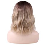 Orange Wig Manufacturer - OEM/ODM Custom Orange Wig with Bangs Short Wavy Curly for Women Shoulder Length
