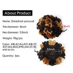Hair Bun Manufacturer - OEM/ODM Custom Dreadlocs Hair Bun Synthetic Fro Hair Ponytail