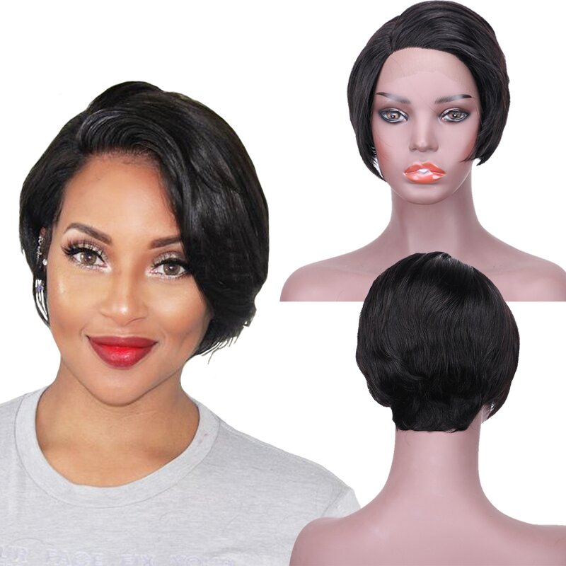 Lace Frontal Wig Factory - OEM/ODM Custom Peruvian Natural Hair Wig HD Lace Frontal Short Cut