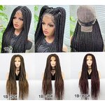 Lace Closure Wig Manufacturer - OEM/ODM Custom Synthetic Ombre Color Faux Locs Wig for Africa Women