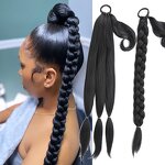 Braids Ponytail Extension Factory - OEM/ODM Custom Long Braids up Ponytail Extension DIY Hair Styles