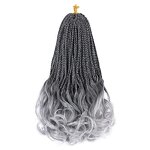 Goddess Box Braids Manufacturer - OEM/ODM Custom Crochet Hair French Curly Synthetic Braids Short Black