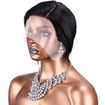 Lace Frontal Wig Factory - OEM/ODM Custom Short Peruvian Human Hair Wig Side Part