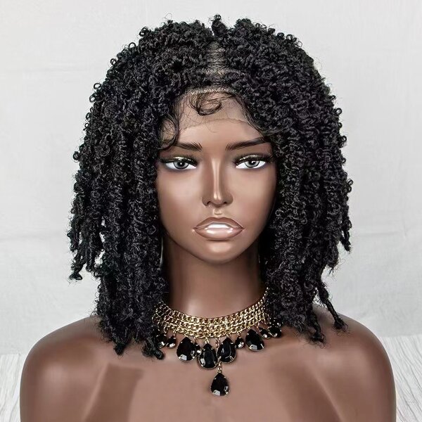 Lace Front Wig Factory - OEM/ODM Custom Synthetic Distressed Locs Full Lace Braided Wigs