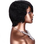 Human Hair Wig Factory - OEM/ODM Custom Wavy Straight Ombre Color Short Hairstyle Wig