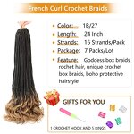 Synthetic Braiding Hair Factory - OEM/ODM Custom French Curl Braiding Hair Extensions Goddess Box Braids