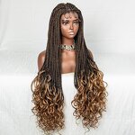 Lace Front Wig Factory - OEM/ODM Custom Synthetic Braid Lace Front Wig with Baby Hair