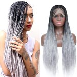 Synthetic Dreadlock Wigs Manufacturer - OEM/ODM Custom Full Lace 26inch Ombre Brown Dreadlock Wigs