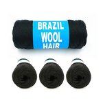 Wool Hair Acrylic Yarn Factory - OEM/ODM Custom 100% Brazilian Wool Hair Acrylic Yarn for Braids