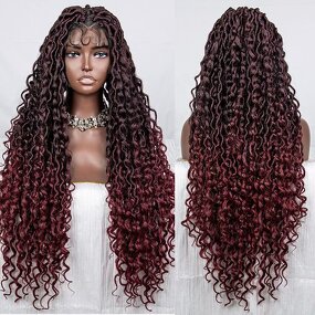 Synthetic Braided Wig Manufacturer - OEM/ODM Custom Lace Front Braided Wigs with Goddess Locs