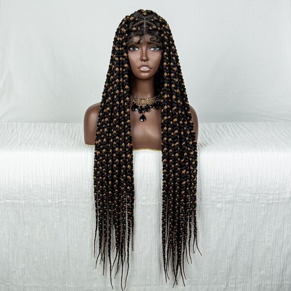 Synthetic Braided Wigs Factory - OEM/ODM Custom Jumbo Braiding Hair Full Lace Braided Wigs