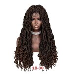Lace Frontal Wig Factory - OEM/ODM Custom Wavy Faux Gypsy Locs Black Braided Wig