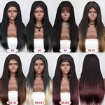 Lace Front Wig Factory - OEM/ODM Custom Synthetic Ombre Color Frontal Lace Wig Heat Resistant
