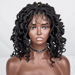 Full Lace Wig Manufacturer - OEM/ODM Custom Synthetic Faux Locs Braided Wig with Goddess Locs