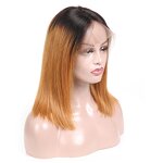 Lace Front Wig Manufacturer - OEM/ODM Custom Brazilian Straight Short Bob Wig Pre-Plucked Baby Hair