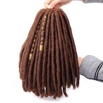 Hair Extensions Manufacturer - OEM/ODM Custom 12-Inch Black Afro Braiding Hair Big Faux Locs Twist