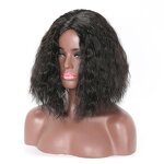 Lace Wig with Closure Manufacturer - OEM/ODM Custom Shoulder Length Water Wave Lace Wig with Closure Natural