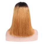 Lace Front Wig Manufacturer - OEM/ODM Custom Brazilian Straight Short Bob Wig Pre-Plucked Baby Hair