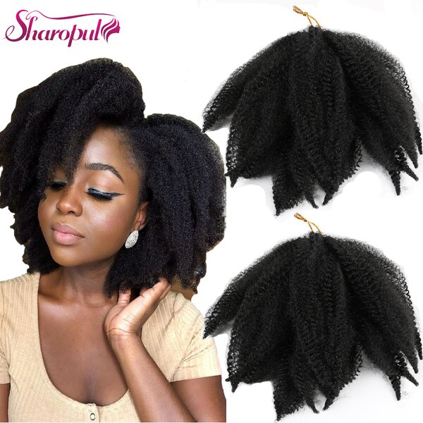 Marley Braid Hair Factory - OEM/ODM Custom 8inch 50g Low Temperature Fiber Afro Kinky Twist Braiding Hair