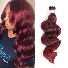 Ocean Wave Crochet Hair Factory - OEM/ODM Custom Soft Red Deep Wave Hair Extension Synthetic Braids