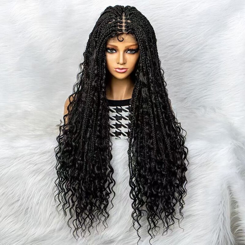 Synthetic Hair Wigs Manufacturer - OEM/ODM Custom Messy Box Locs Full Lace Wig for Black Women