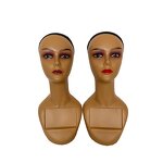 Wig Display Stand Factory - OEM/ODM Custom Half Body Realistic Stand Mannequin African American Female