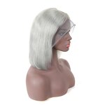 Lace Wigs Manufacturer - OEM/ODM Custom Virgin Human Hair Straight 13x4 Lace Wigs Brazilian Light Purple Bob
