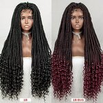 Synthetic Hair Wig Factory - OEM/ODM Custom Full Lace Glueless African Wig with Goddess Locs