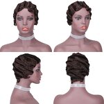 Pixie Cut Wig Manufacturer - OEM/ODM Custom Short Wavy Brazilian Hair Wig with Bangs