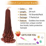 Crochet Braids Factory - OEM/ODM Custom French Curl Crochet Braids Goddess Box Braids Pre-Looped